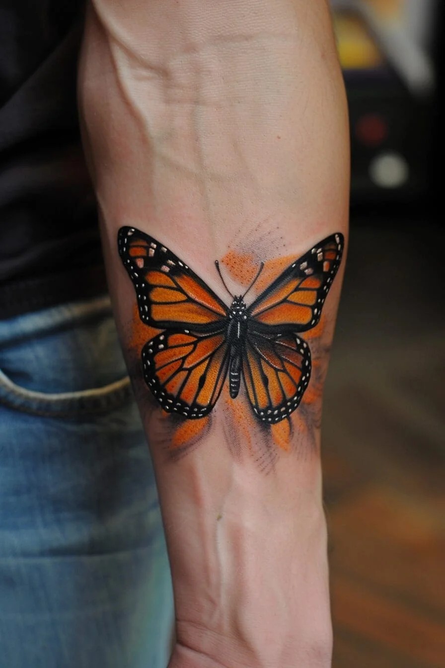 Monarch Butterfly: Symbolizes transformation, hope, and resilience