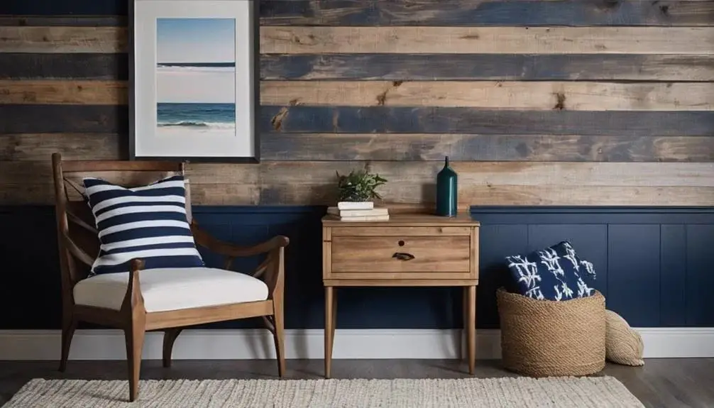 Navy Shiplap for a Coastal Feel