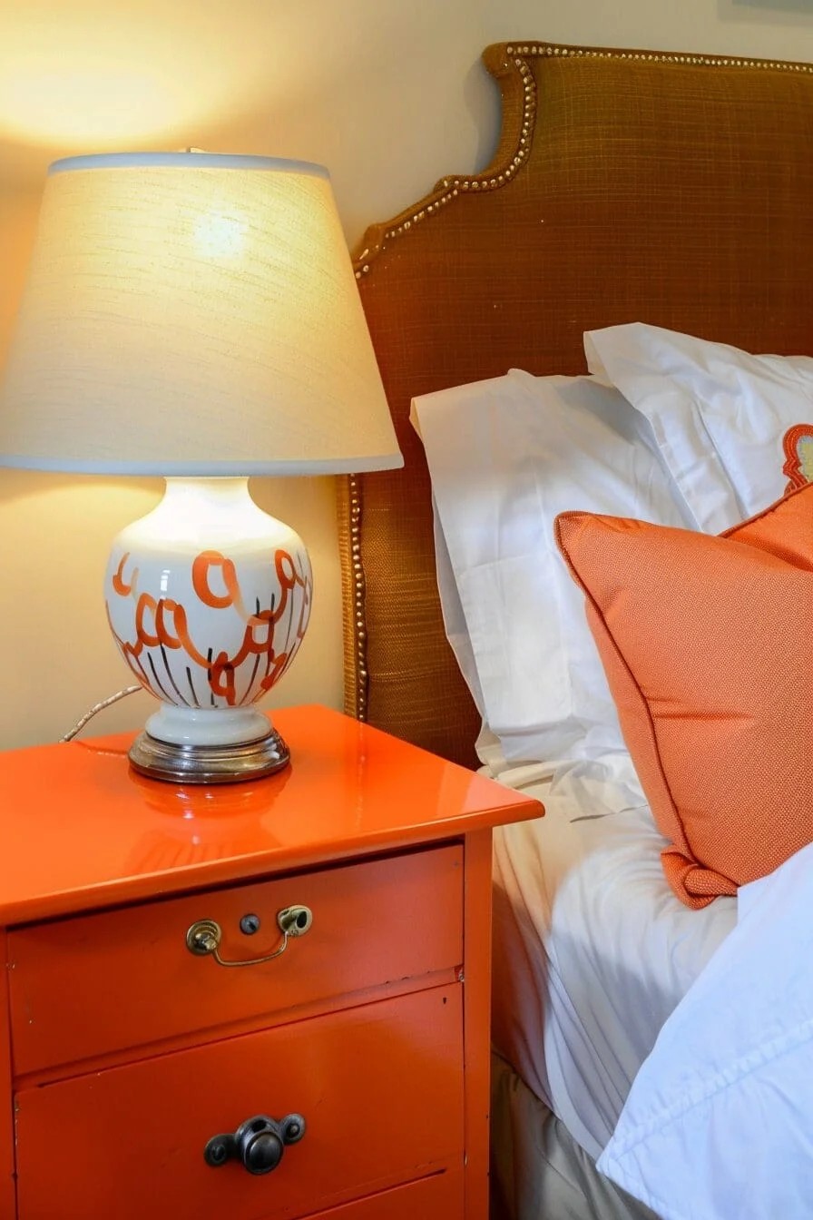 Orange Nightstands