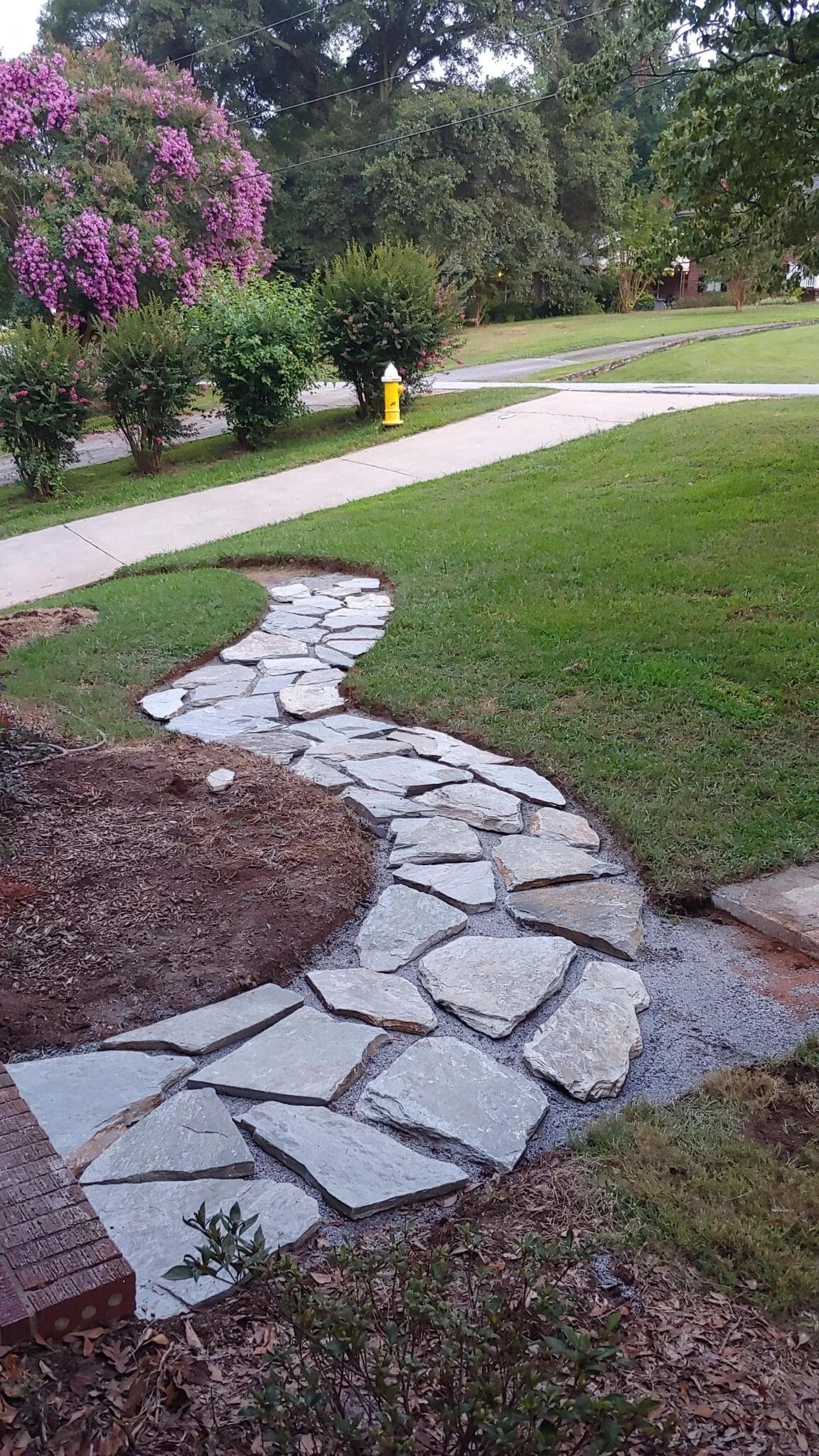 Flagstone Edging Path