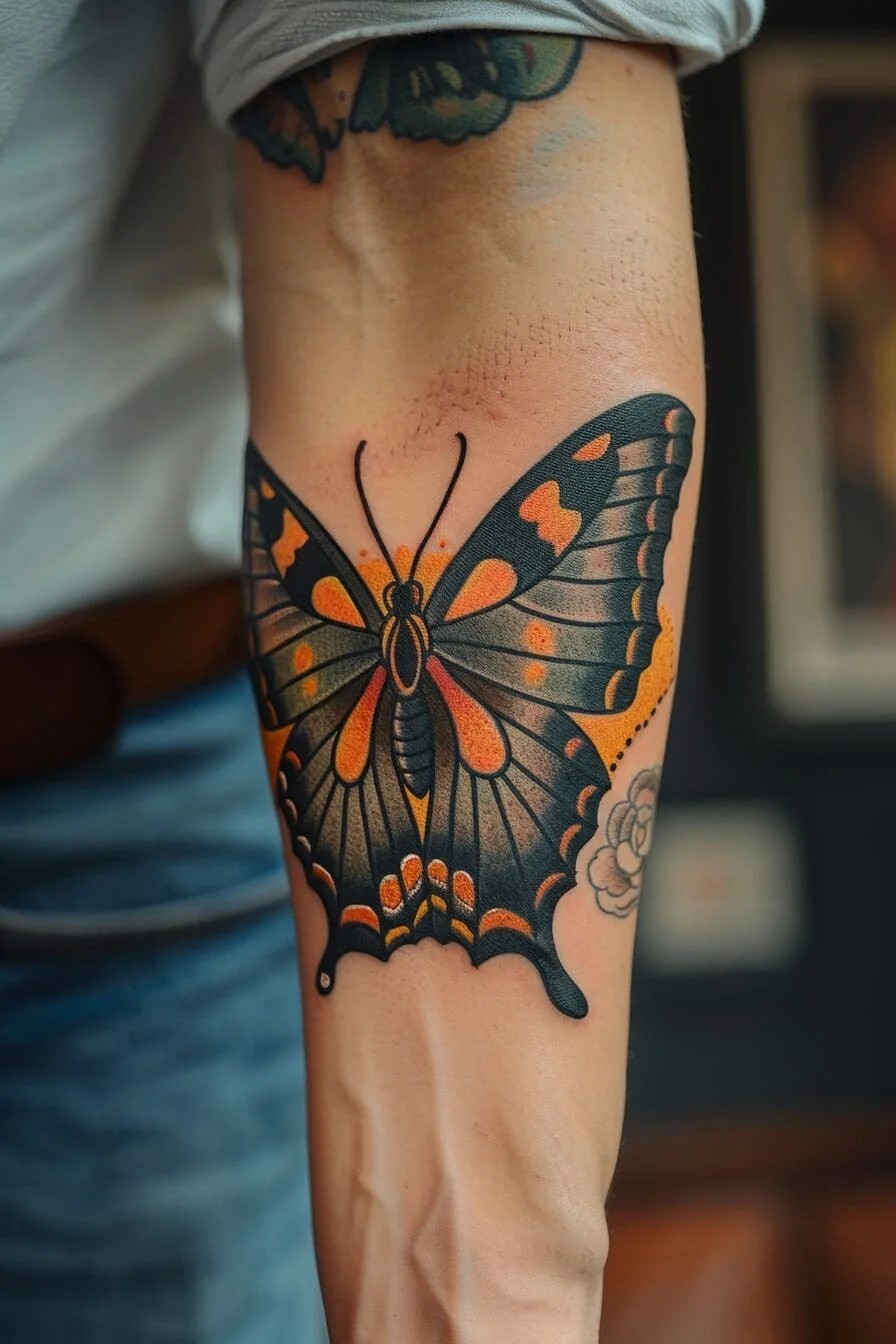 Flying Butterfly: Embodies freedom, joy, and the pursuit of dreams