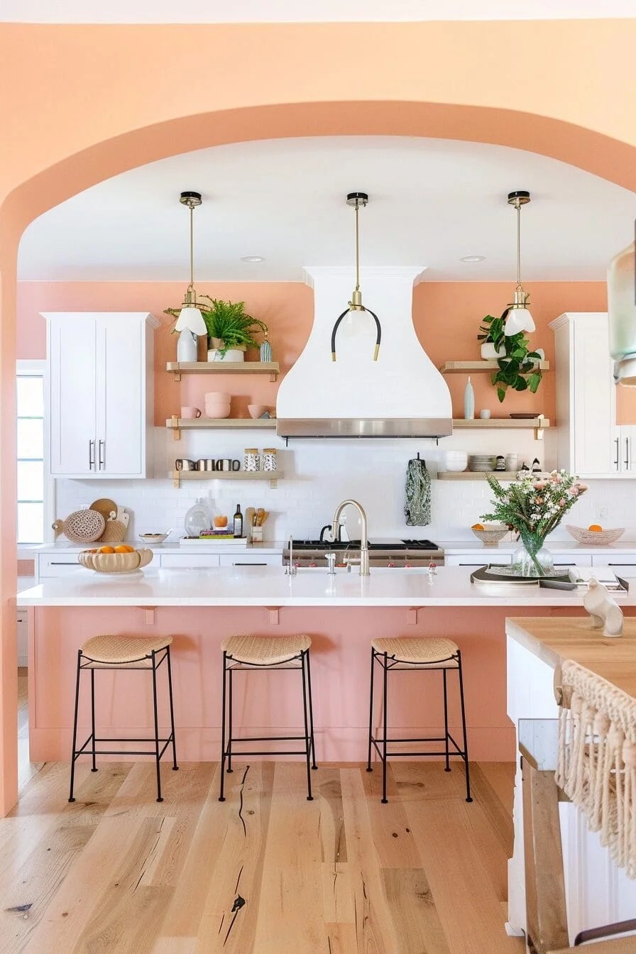 Peachy Pink Walls