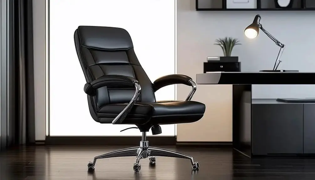 Black Leather Office Chair