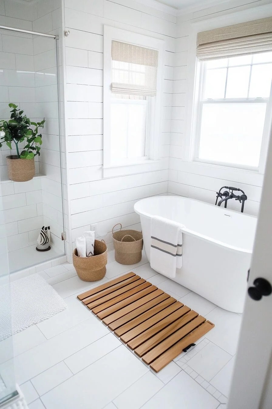 Wooden Bath Mat