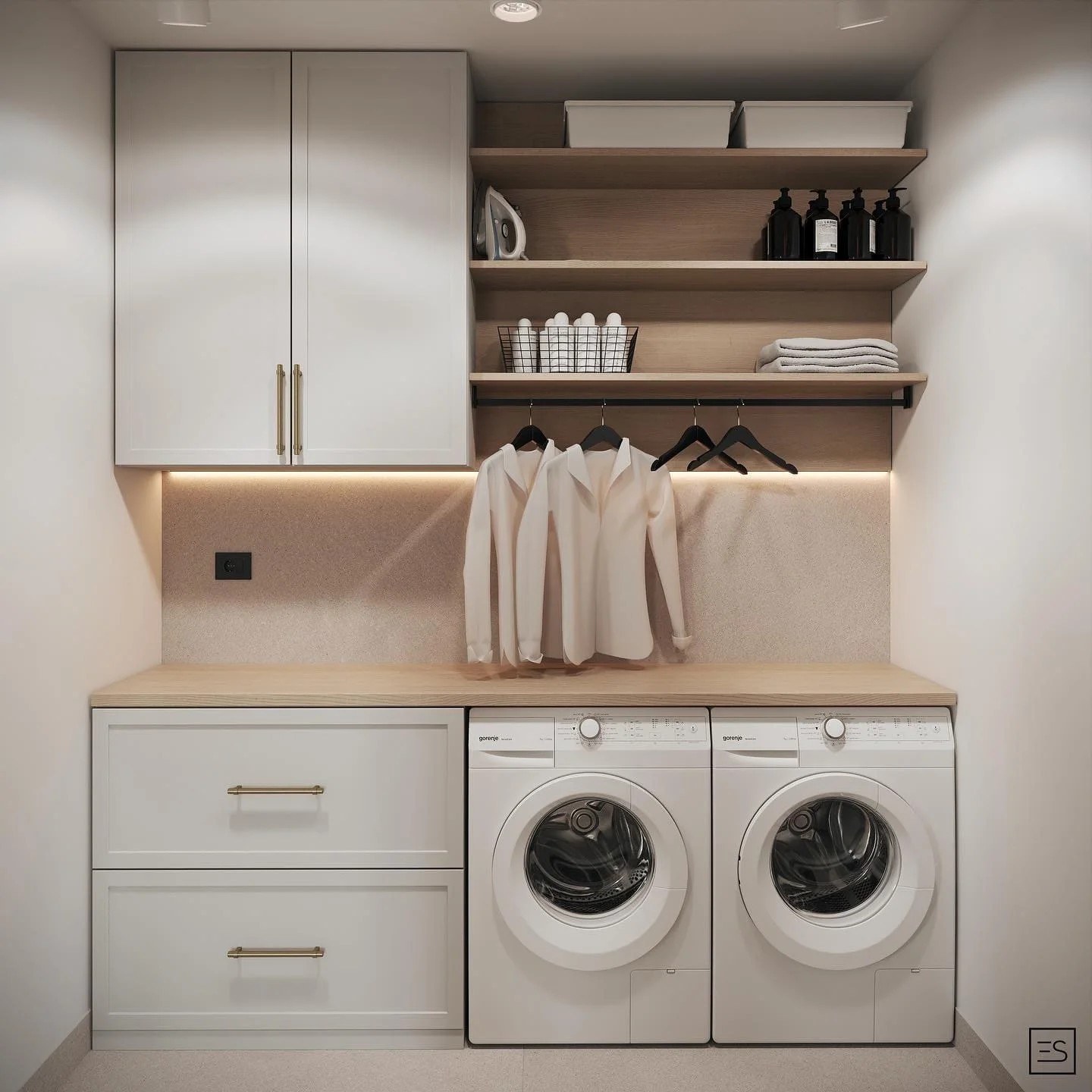 Incorporate Multifunctional Furniture in A Small Laundry Room