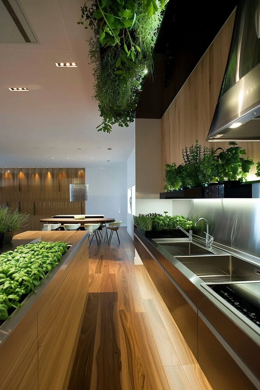 Indoor Herb Garden with Green Touch