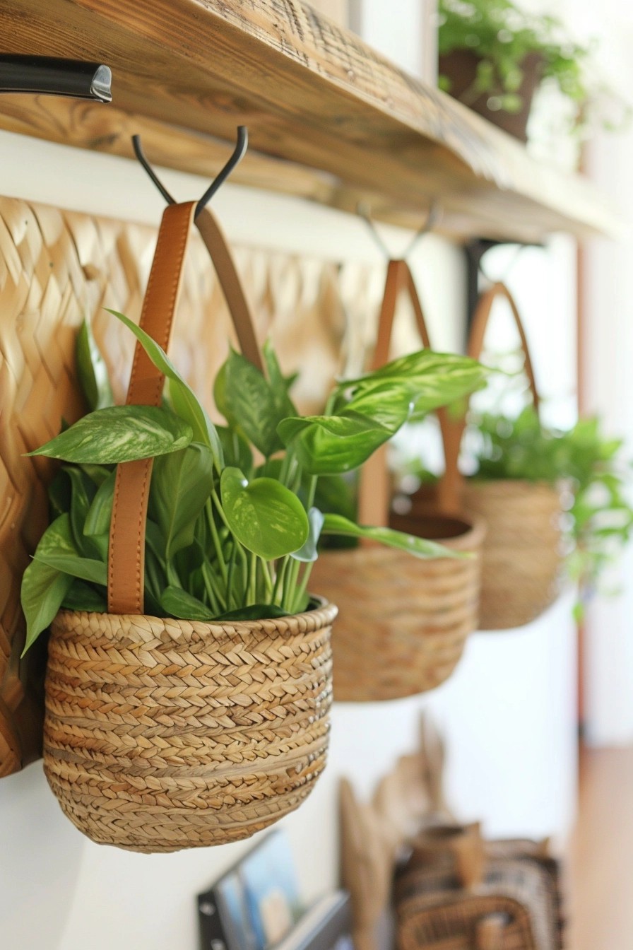 Hang Baskets As Wall Storage