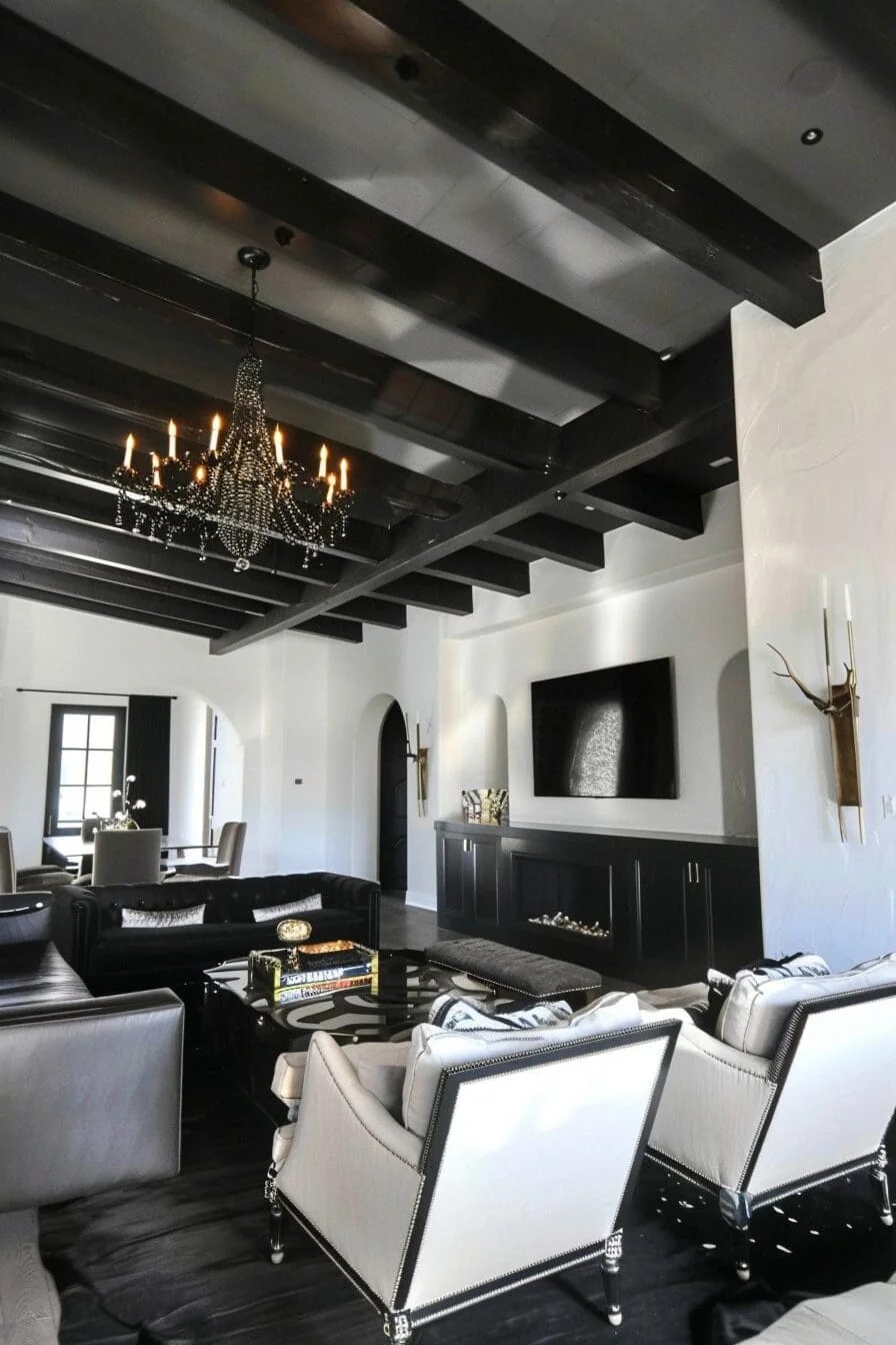 Black Ceiling Beams