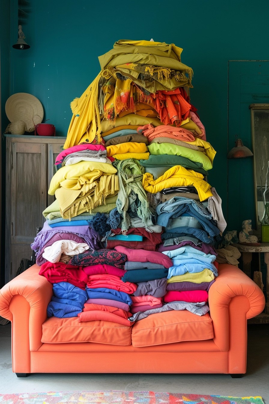 Artful Piles of Clothes