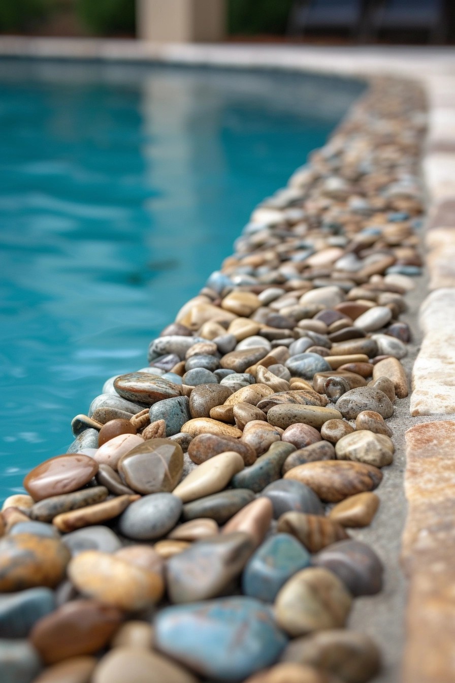 Transform Your Poolside with Pebble Pool Edging