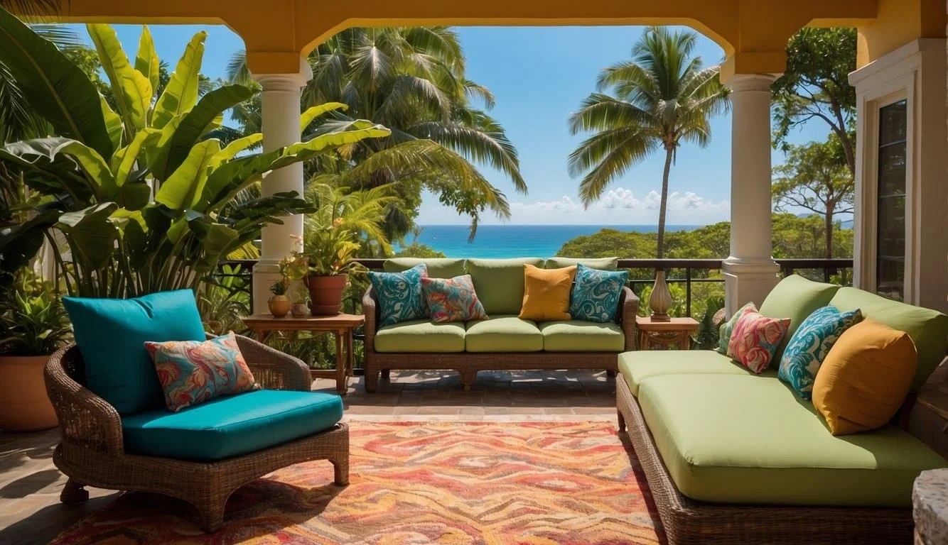 Caribbean Style Outdoor Living Areas