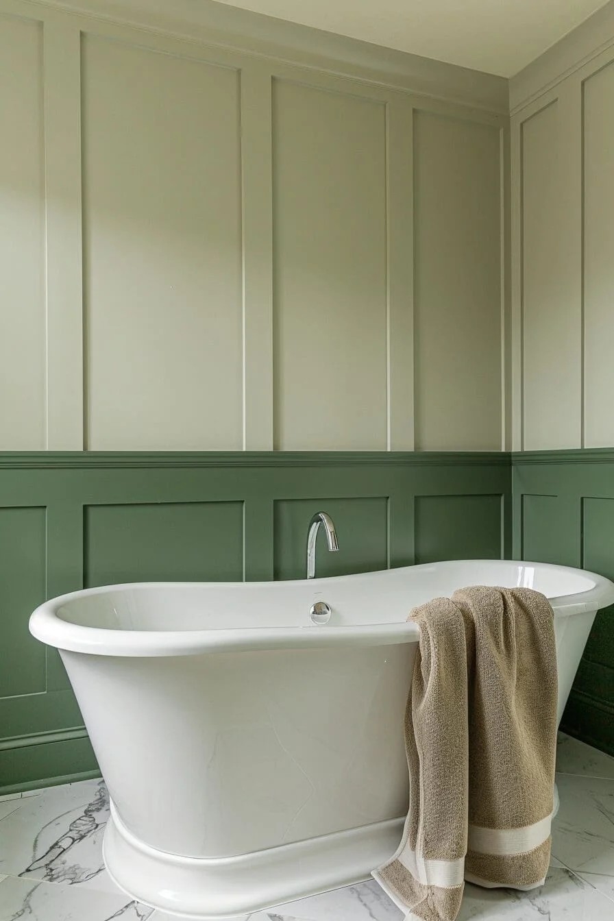 Green Wainscoting