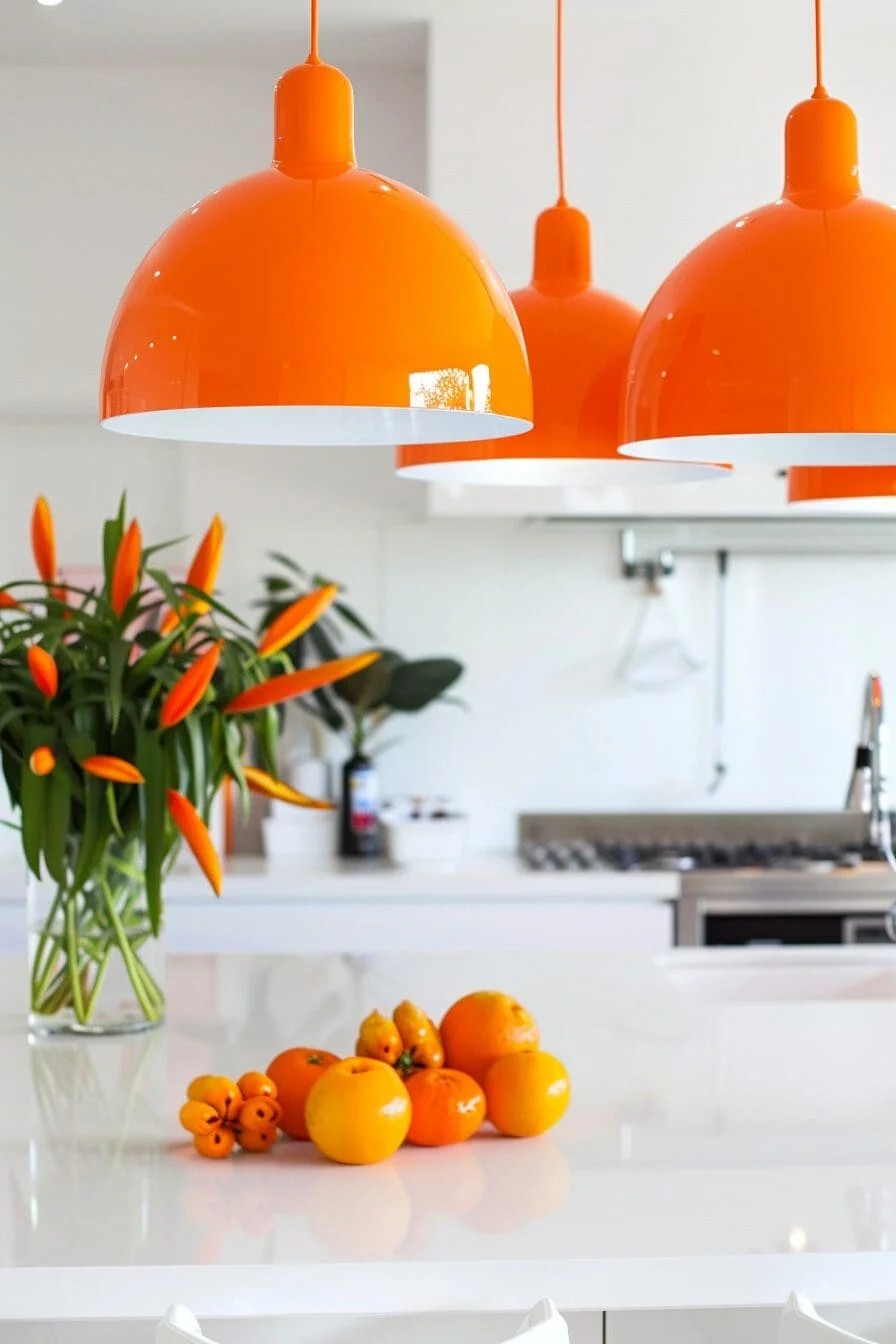 Orange Pendant Lights