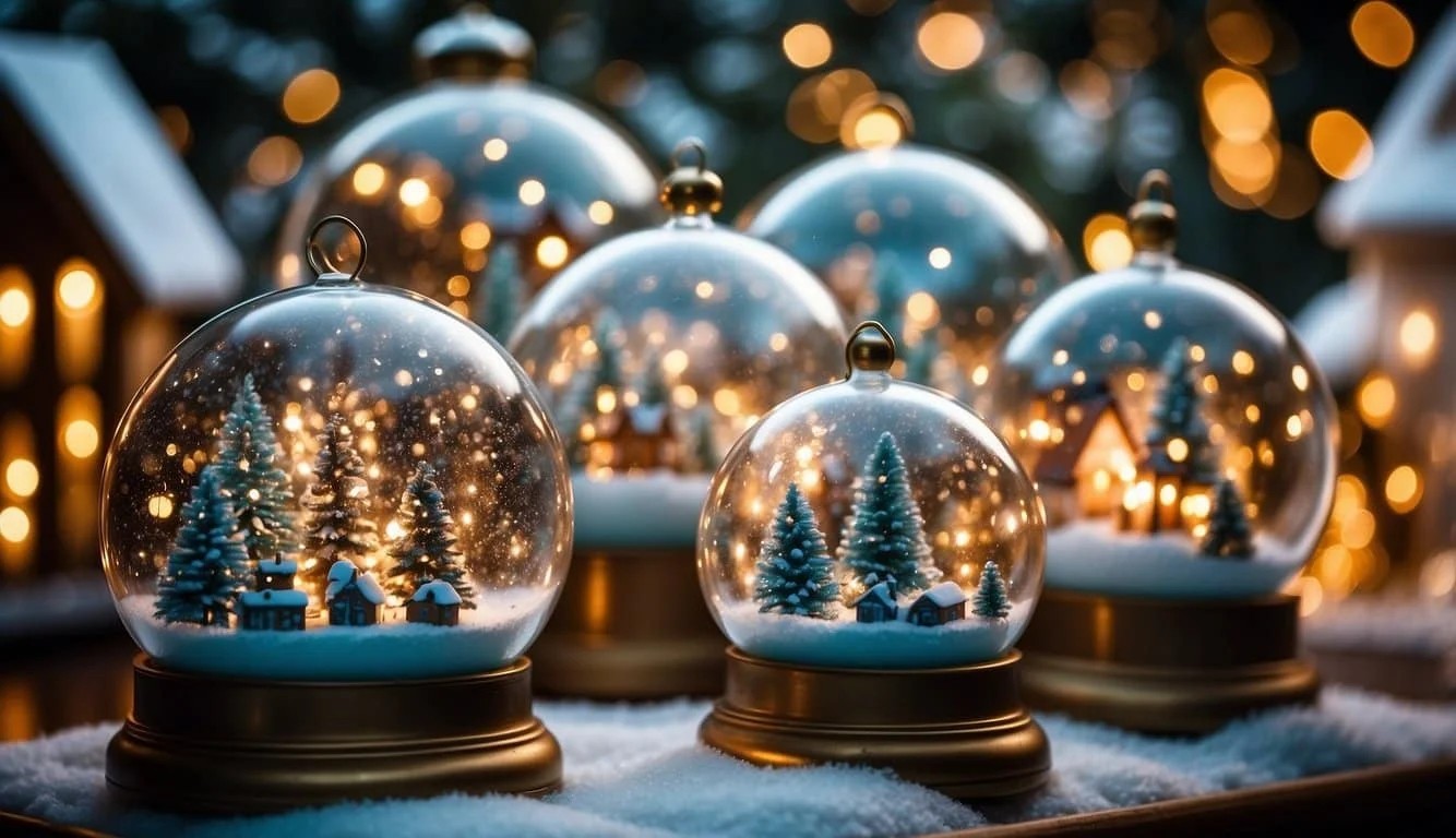 Glittering Glass Snow Globe Collections