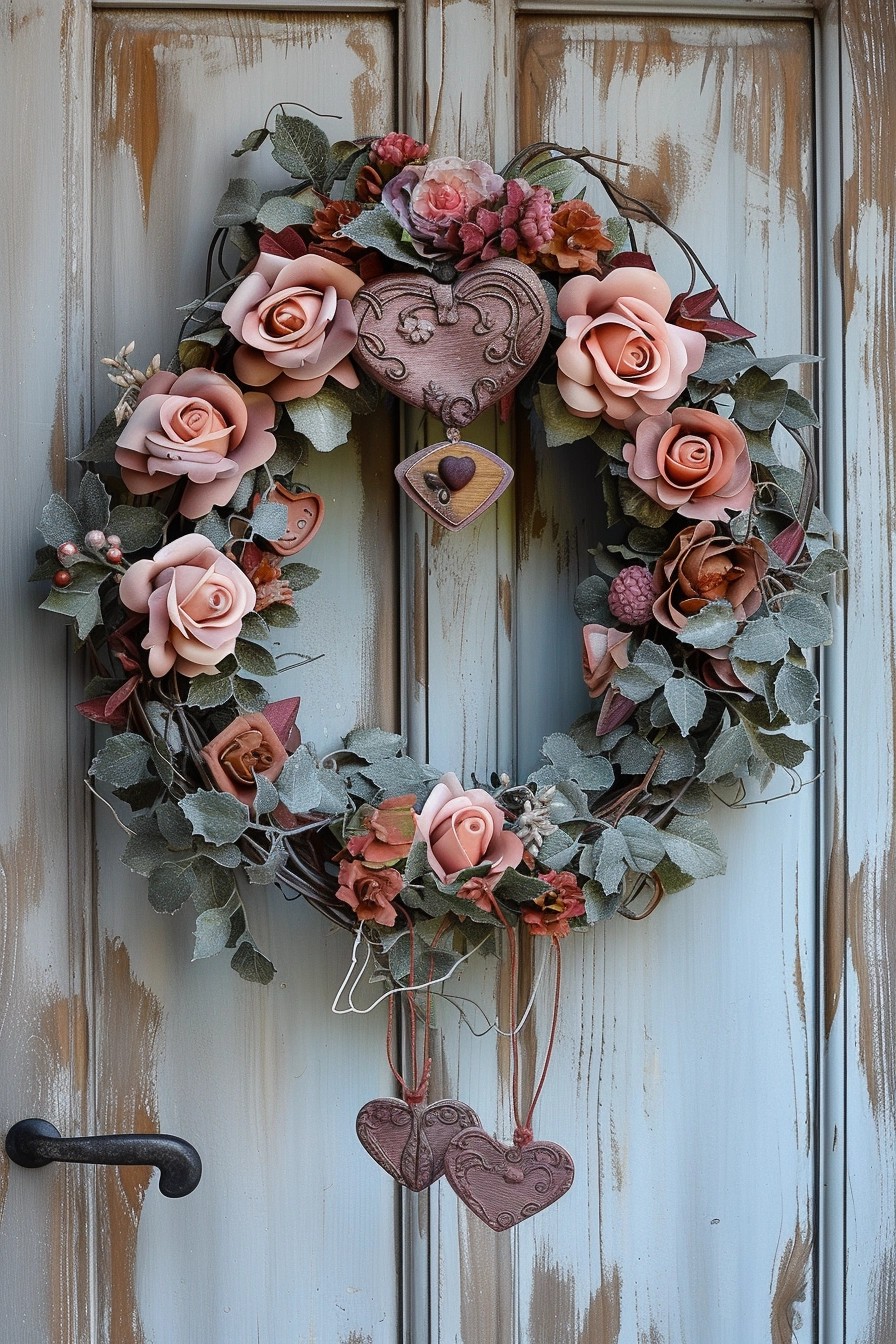 Vintage Valentine Wreath