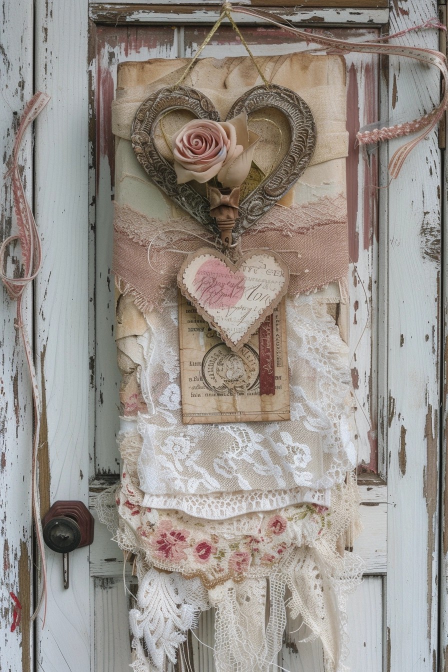 Shabby Chic Love Letter Door Hanger