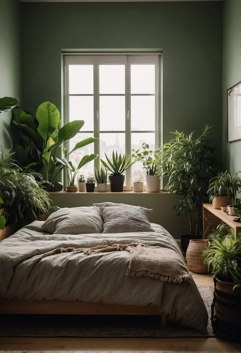 Create a Welcoming Ambiance in Your Small Guest Bedroom with Plants