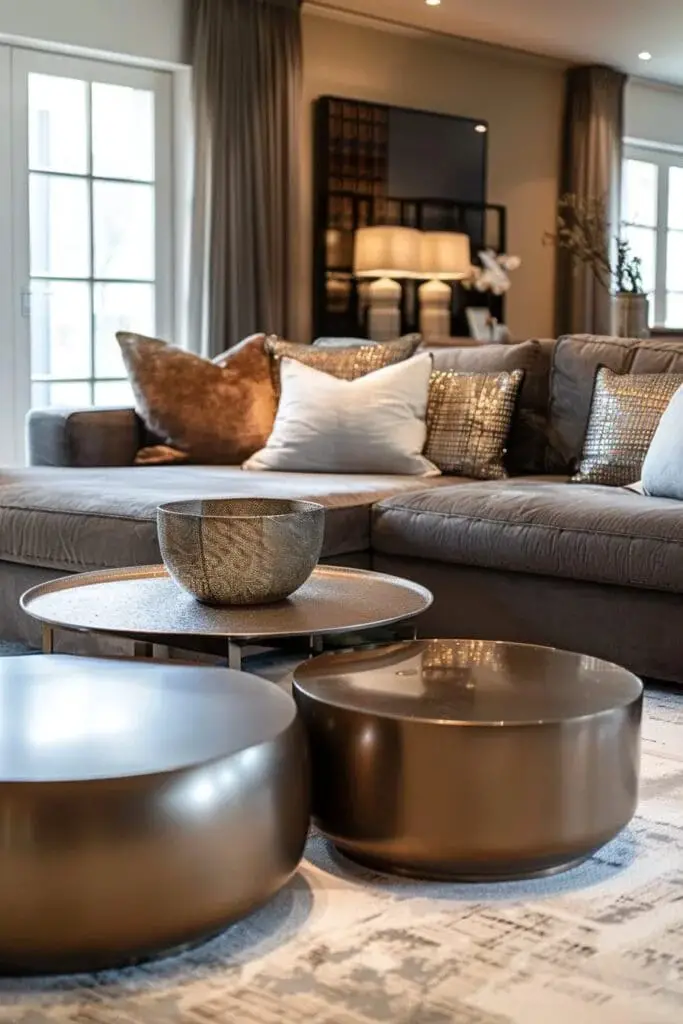 Metallic Accent Tables