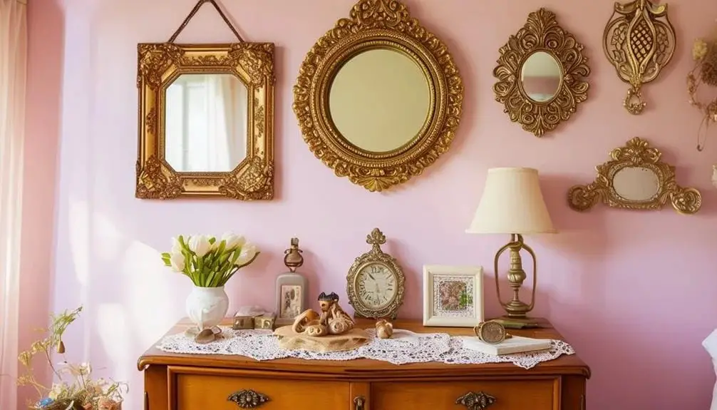 Hang Vintage Mirrors