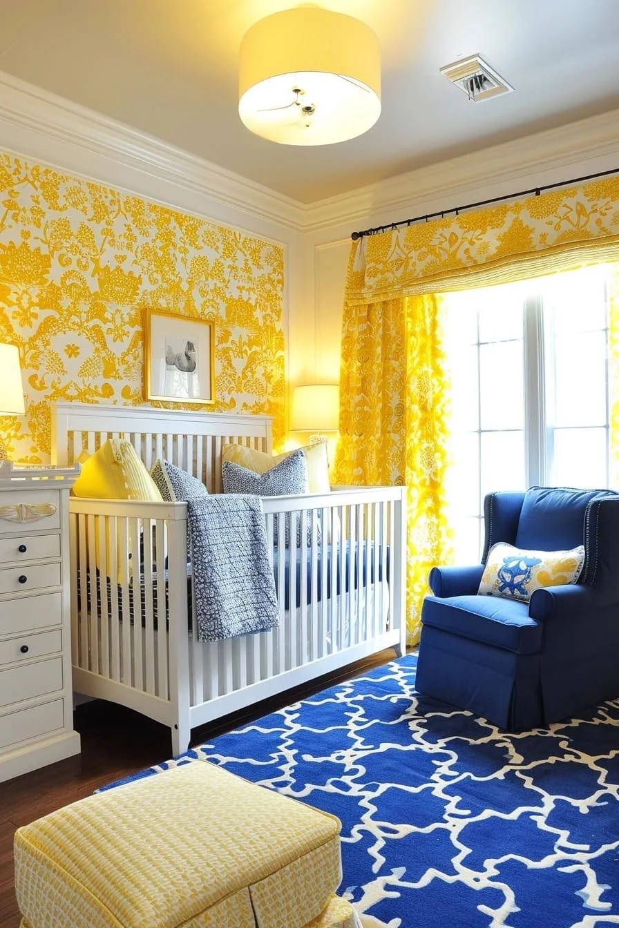 Blue and Yellow in the Nursery