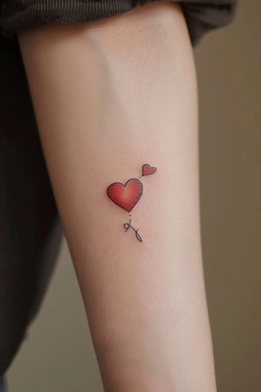 Mini Heart Tattoo