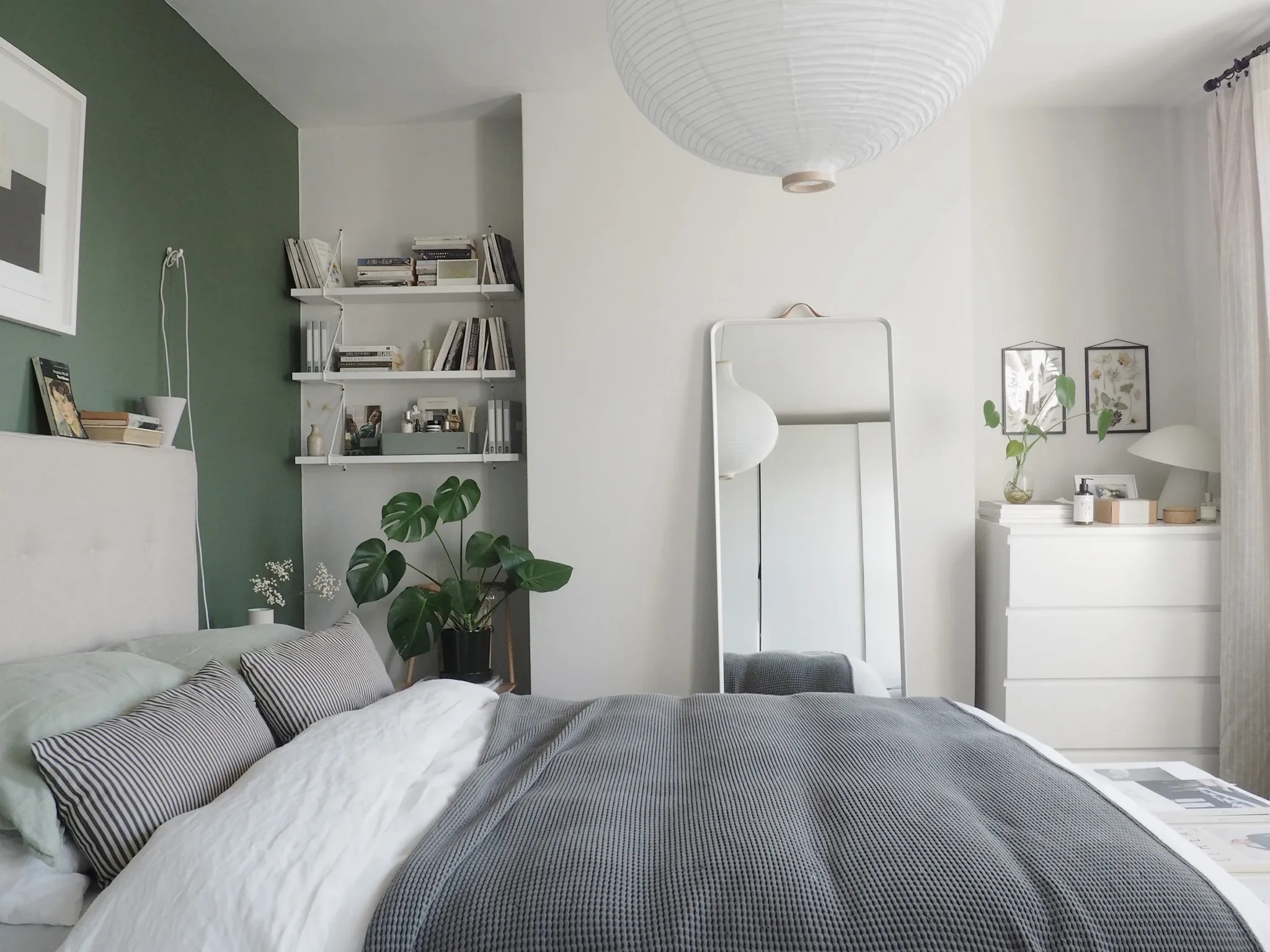 Greenish Gray Bedroom