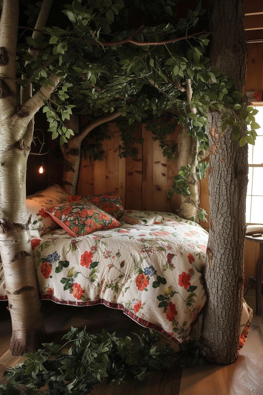 Treehouse-Inspired Bed