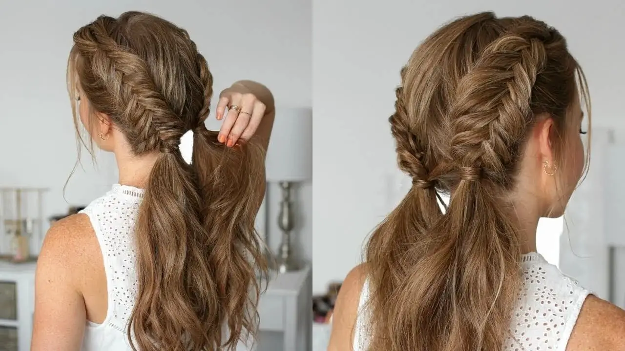 Tousled Fishtail Braid Duo