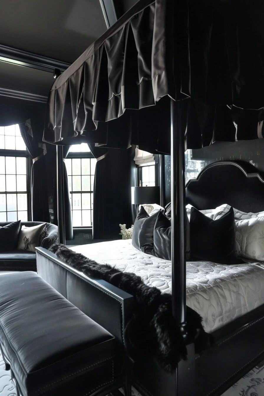 Black Canopy Bed