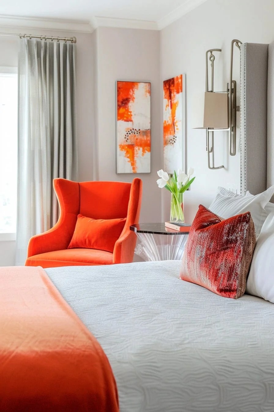 Orange Accent Chairs