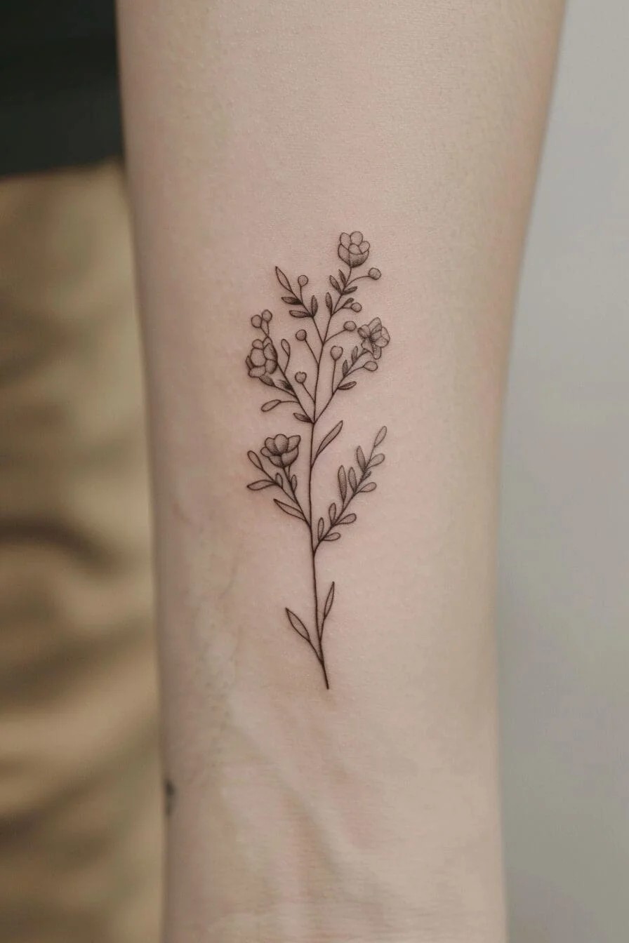 Tiny Flower Tattoo