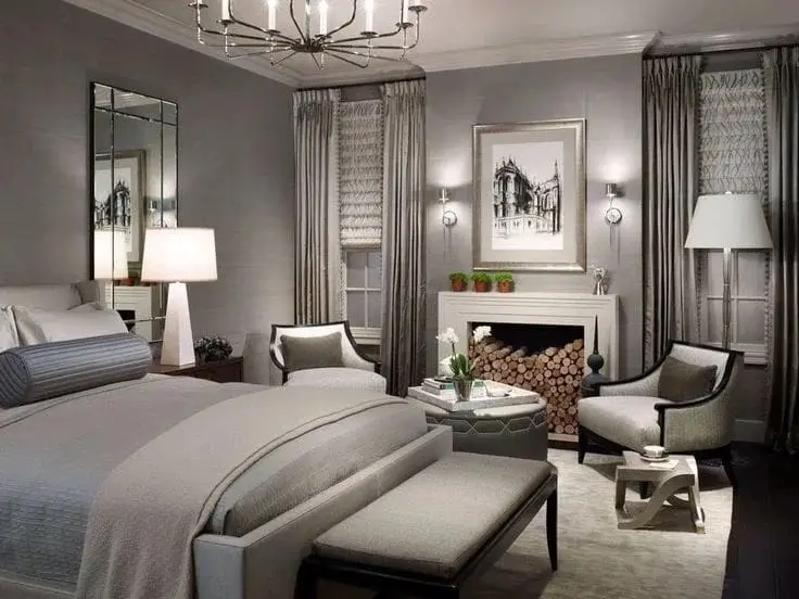 Sophisticated Gray Bedroom