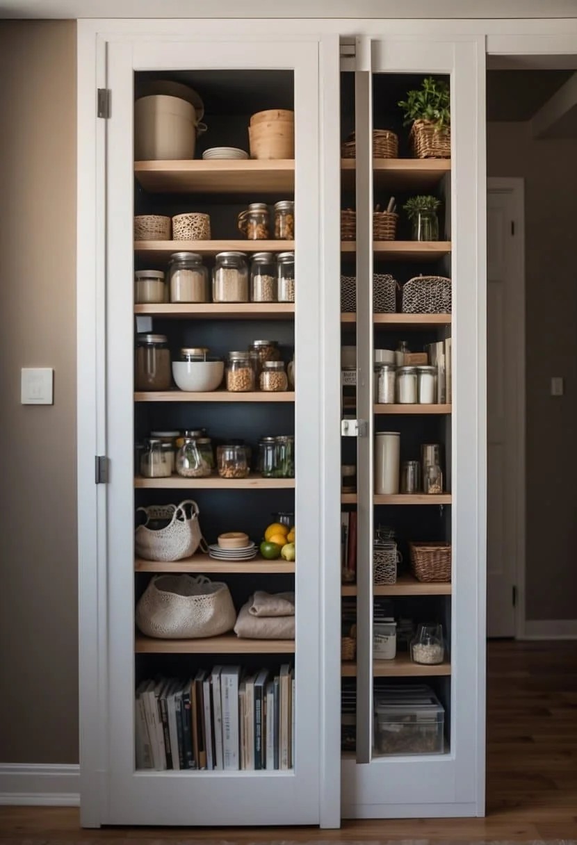 Build Shallow Shelves Behind Doors