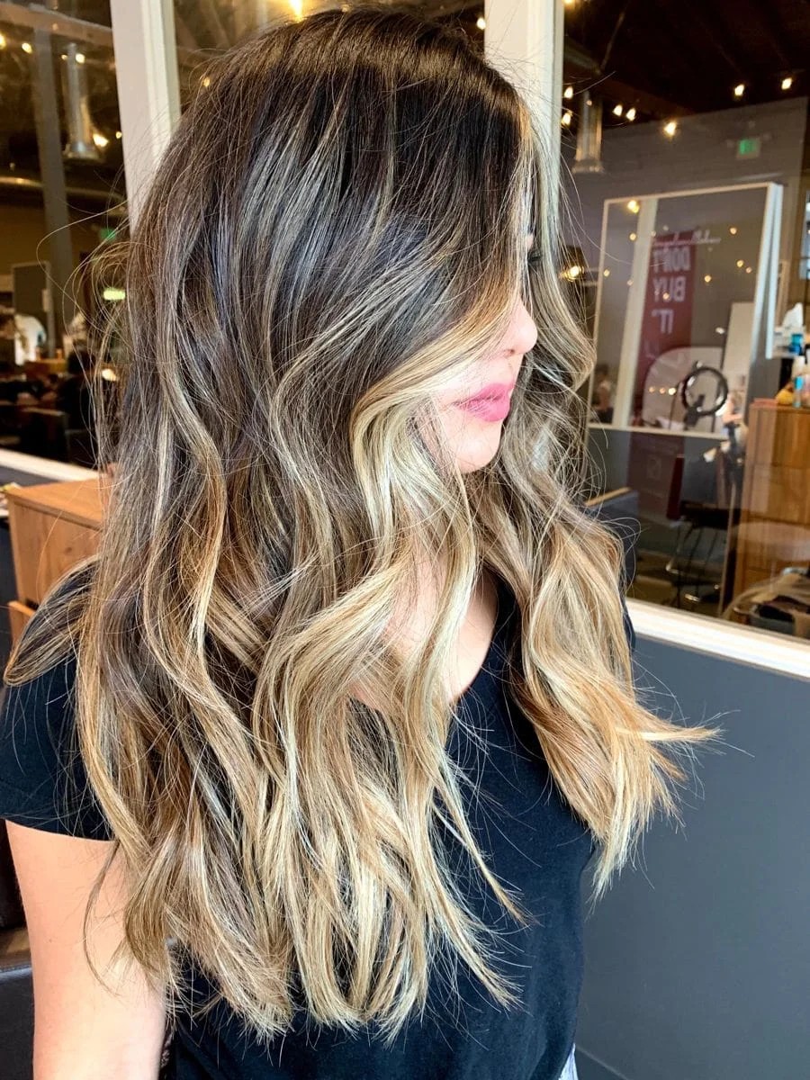 Money Piece Blonde Balayage