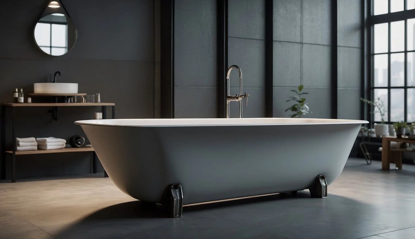 Industrial Edge with Cast Iron Bathtub