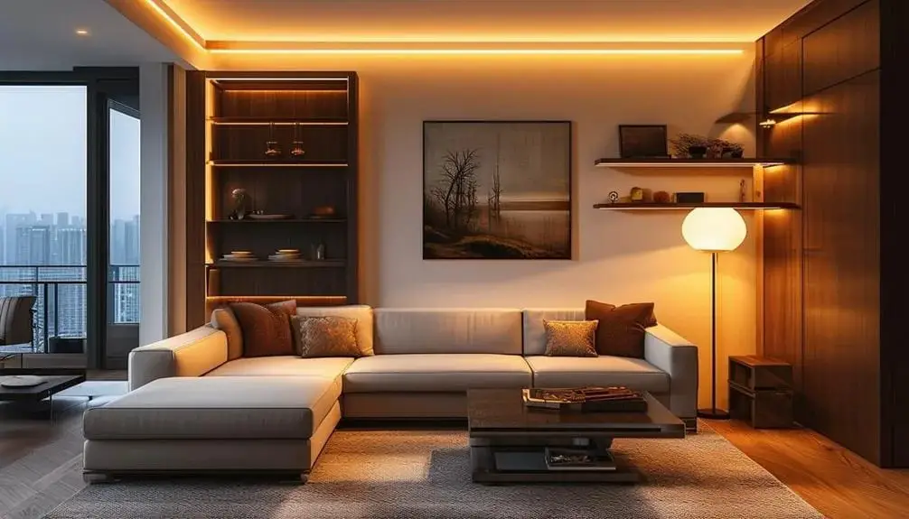 Incorporate Warm Ambient Lighting