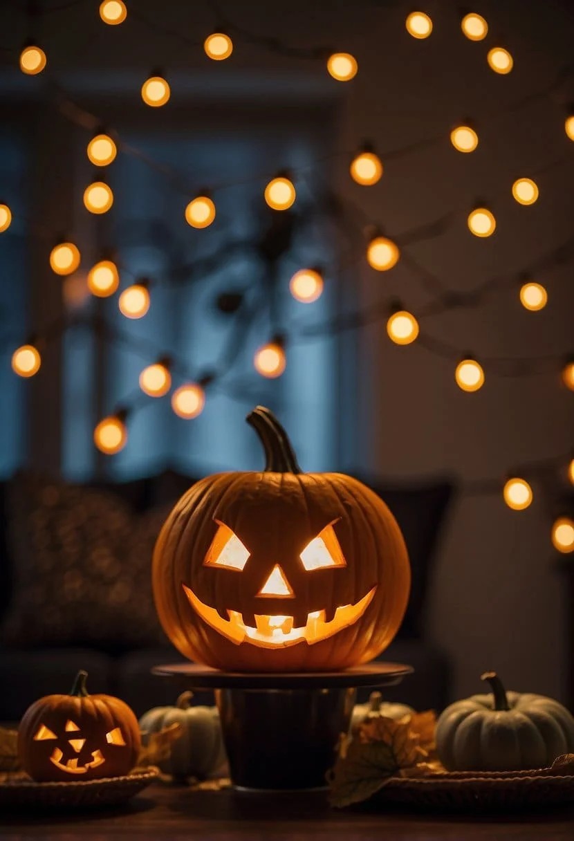 Sinister Pumpkin Fairy Lights