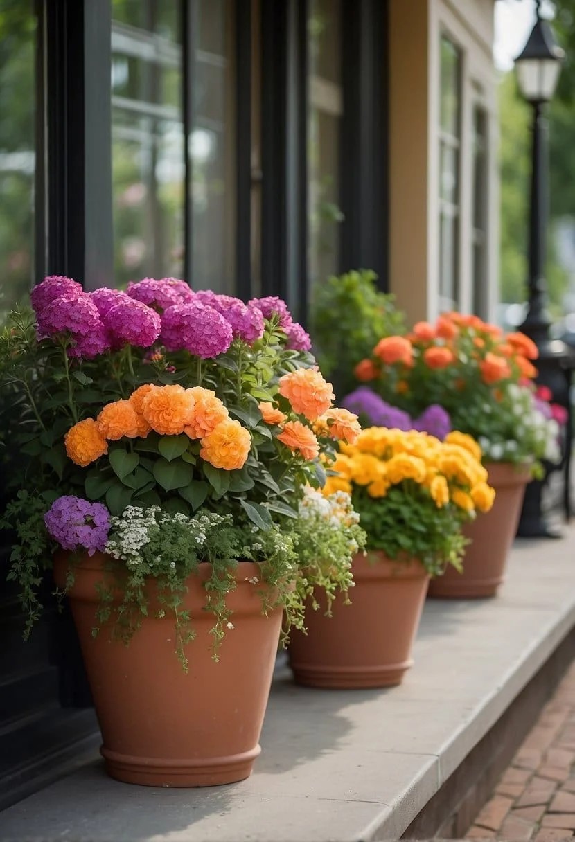 Overflowing Flower Planters