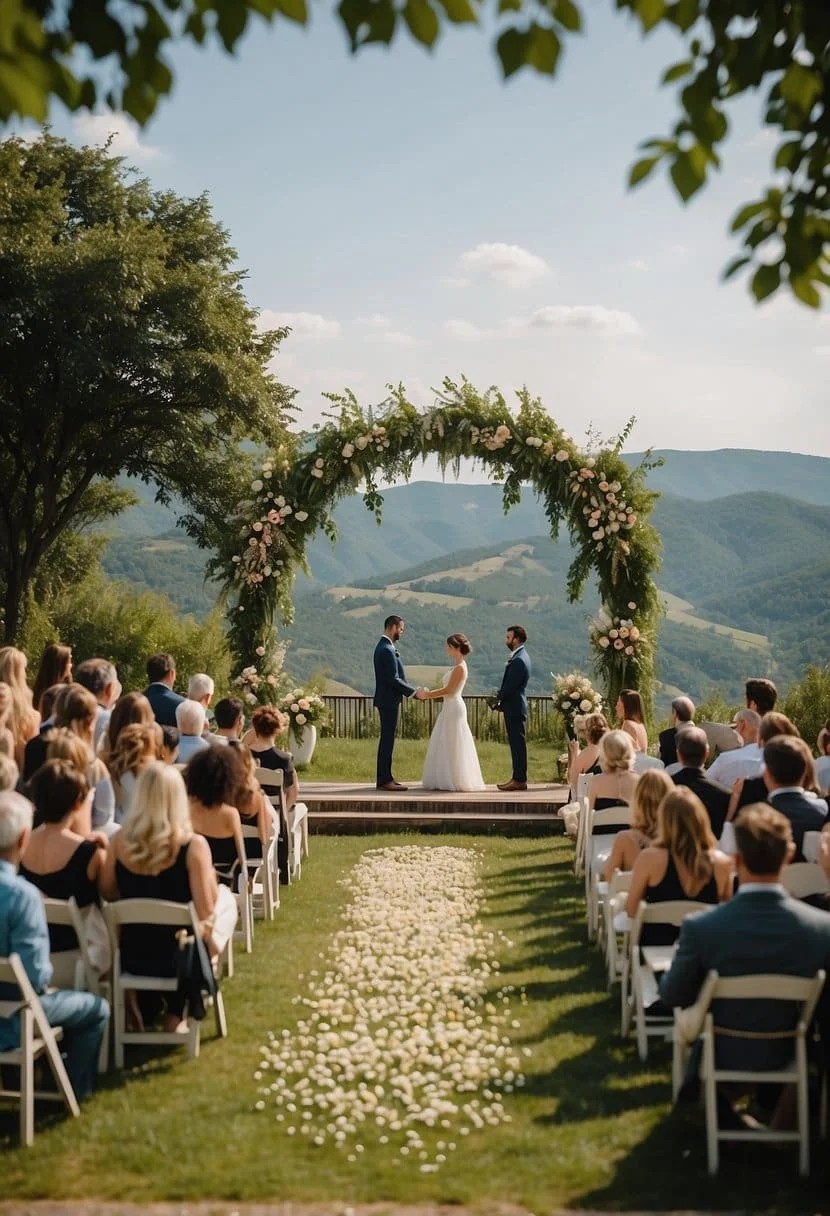 A Small Wedding on A Scenic Hilltop