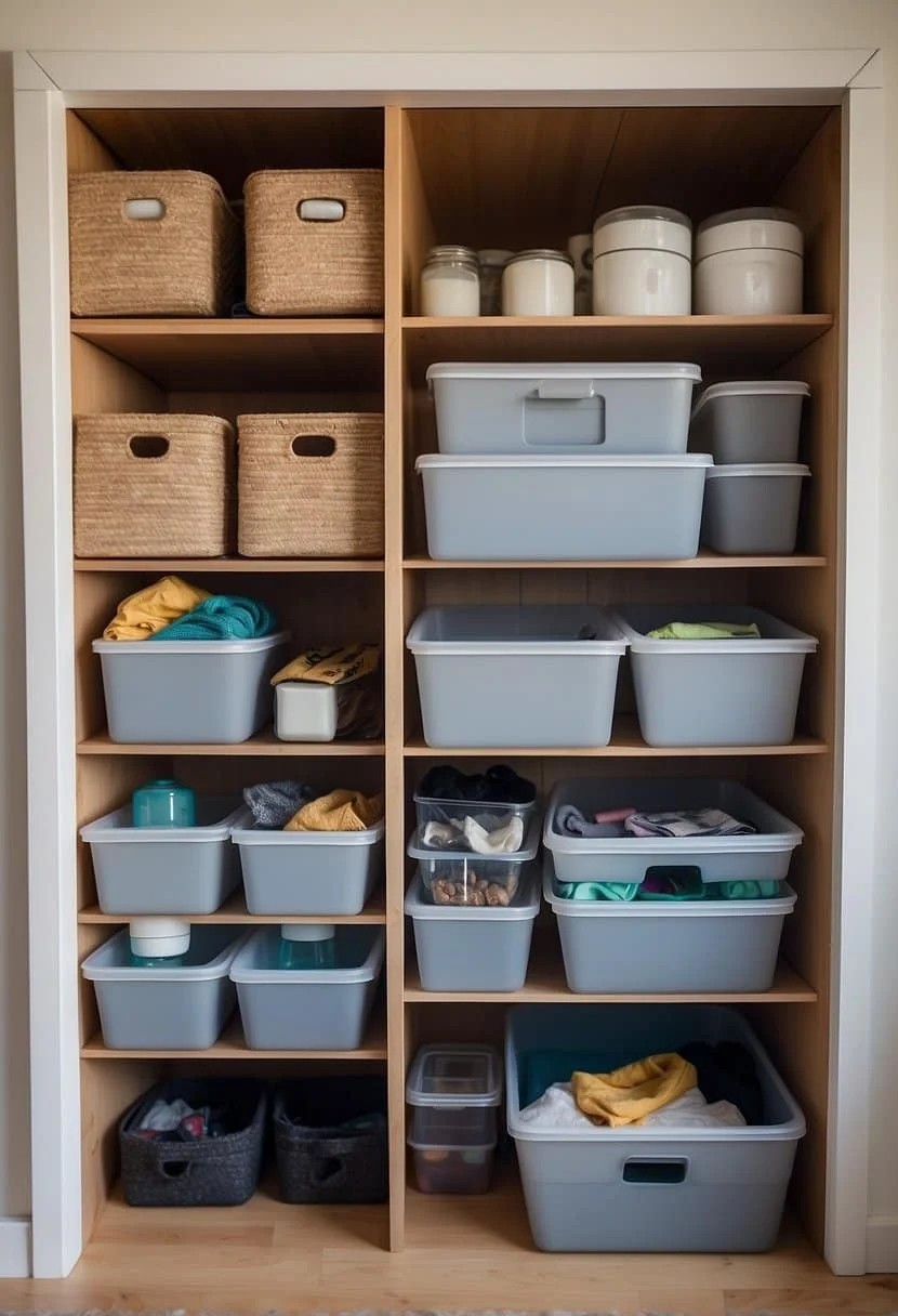 Choose Stackable Storage Bins for Your Tiny House