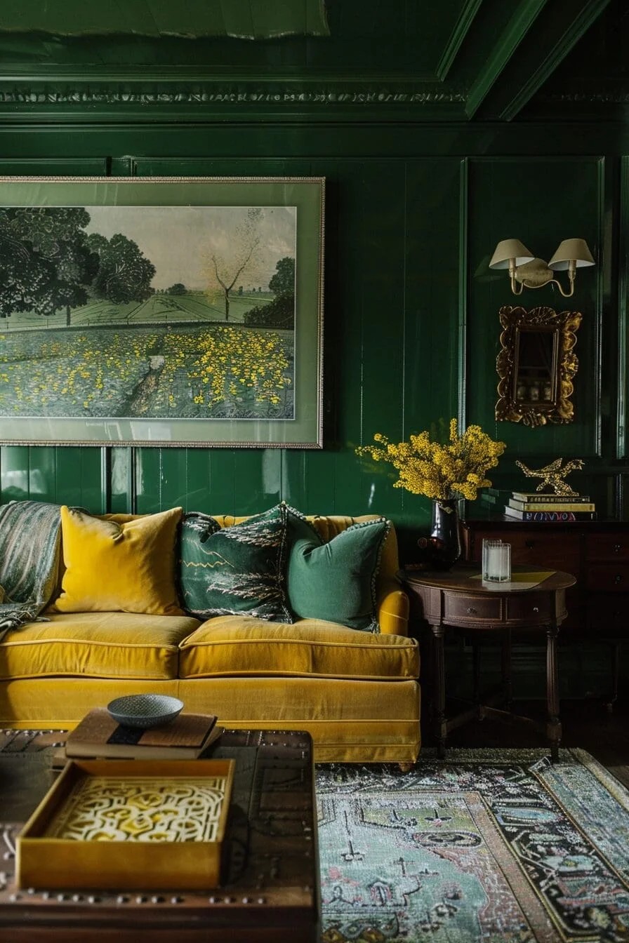 Green and Yellow Color Palette