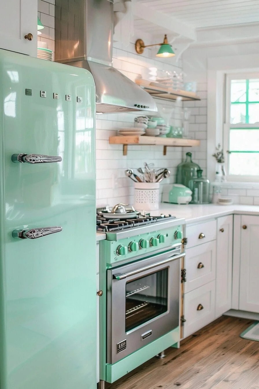 Mint Green Appliances