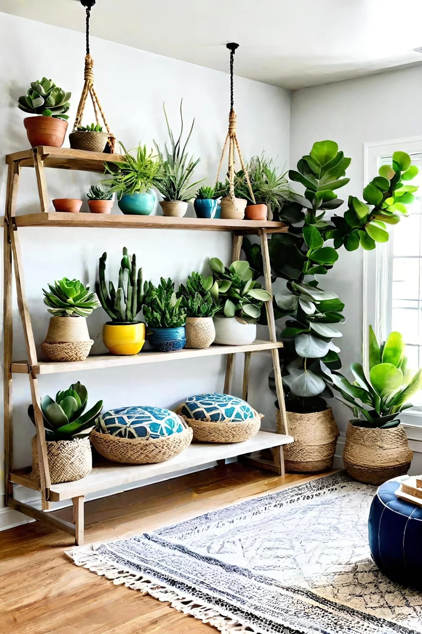 Integrating Plants for a Natural Bohemian Vibe