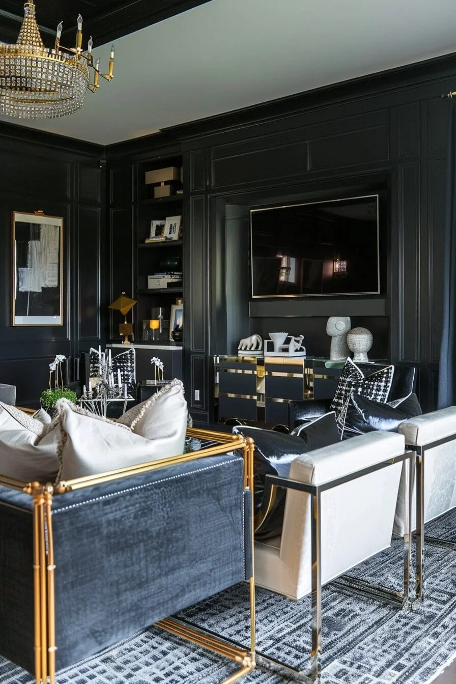 Black Accent Wall