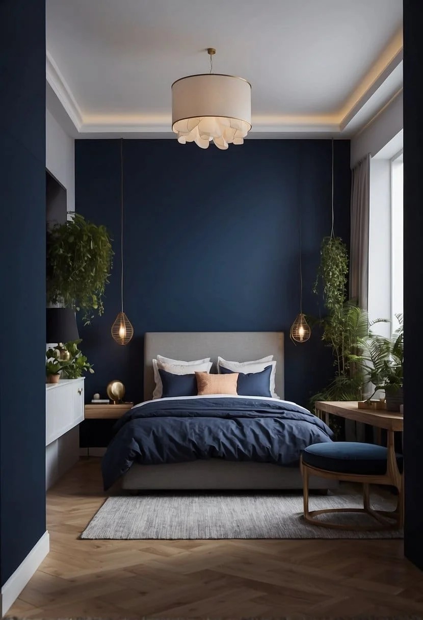 Deep Navy Walls