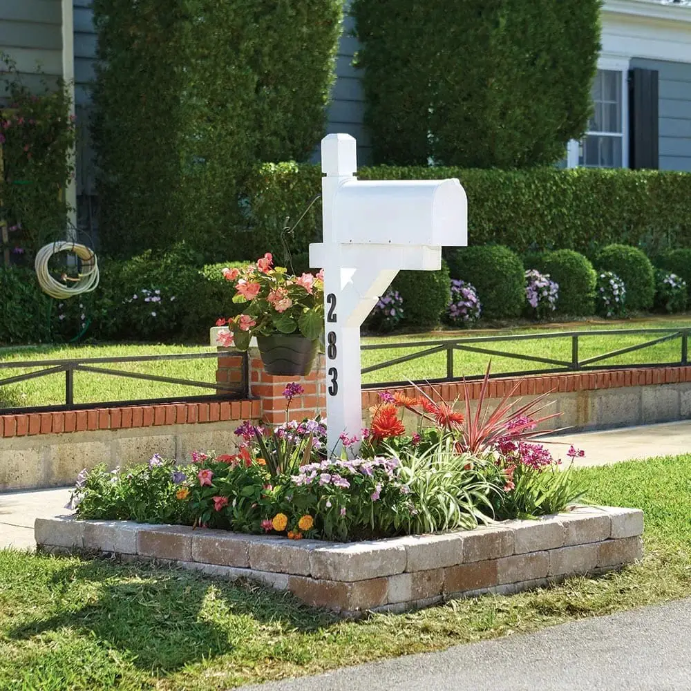 Featuring a Well-Tended Mailbox Garden