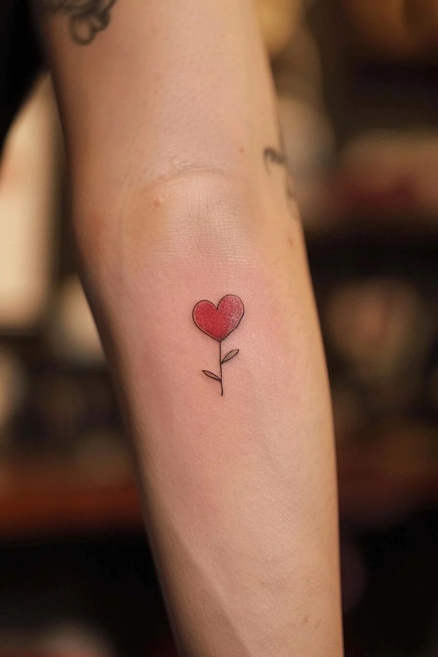 Mini Heart Tattoo