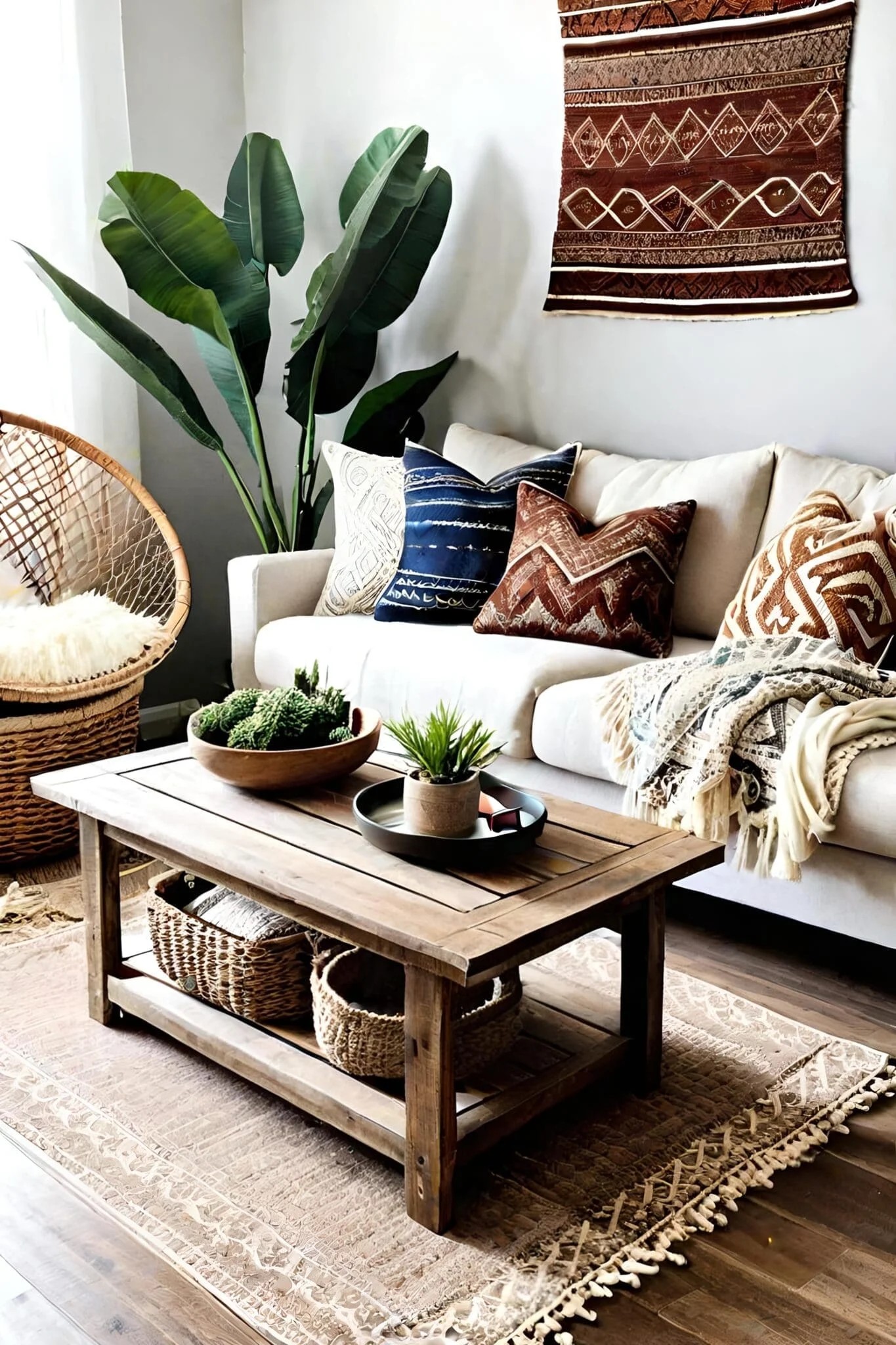 Layering Textures for a Cozy Bohemian Feel