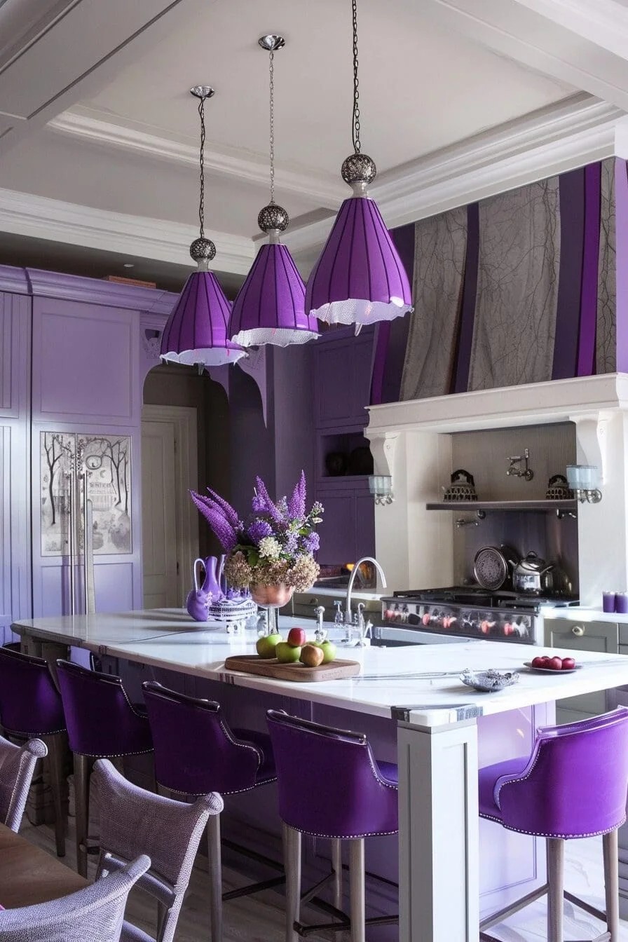 Purple Pendant Lights