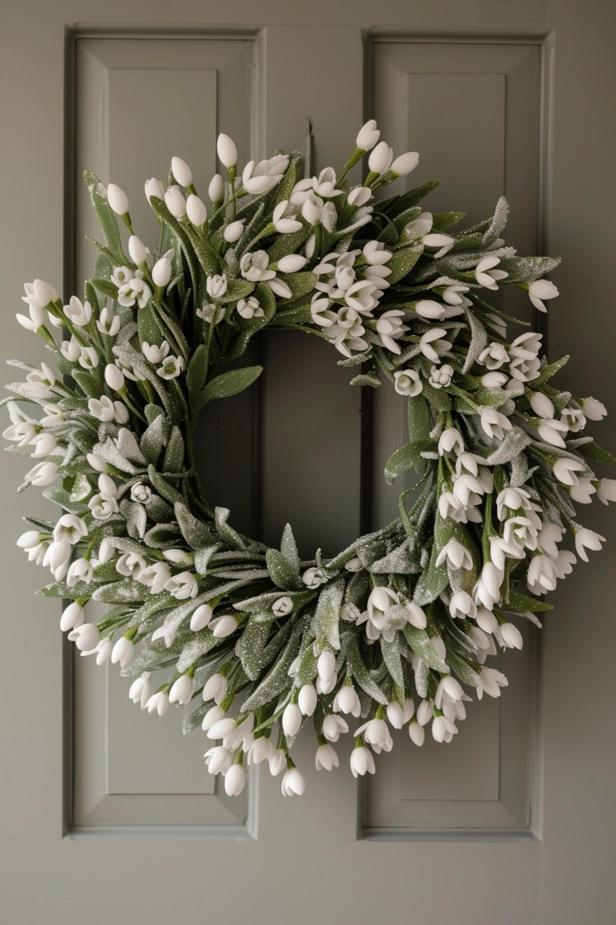 Sparkling Snowdrop Wreath